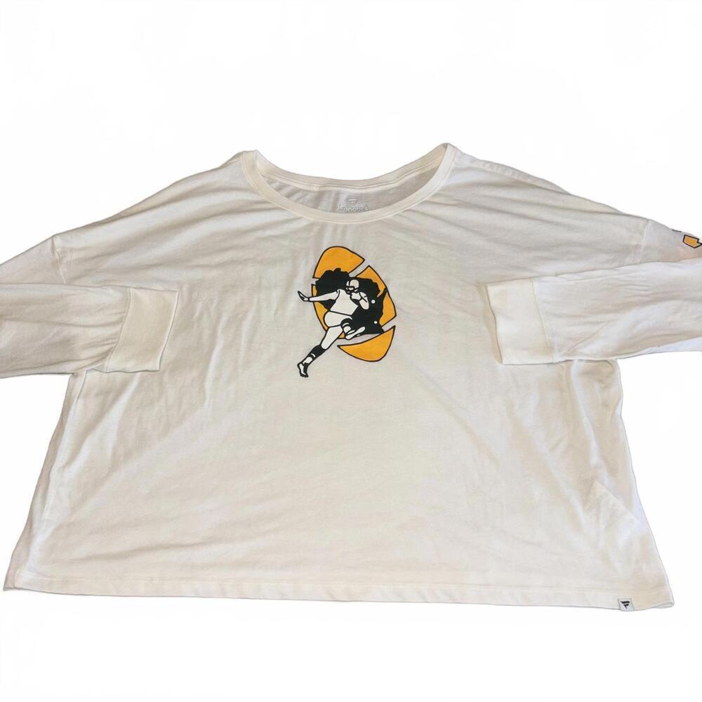 New Fanatics Green Bay Packers NFL Women's 3XL Long Sleeve Vintage Style T Shirt